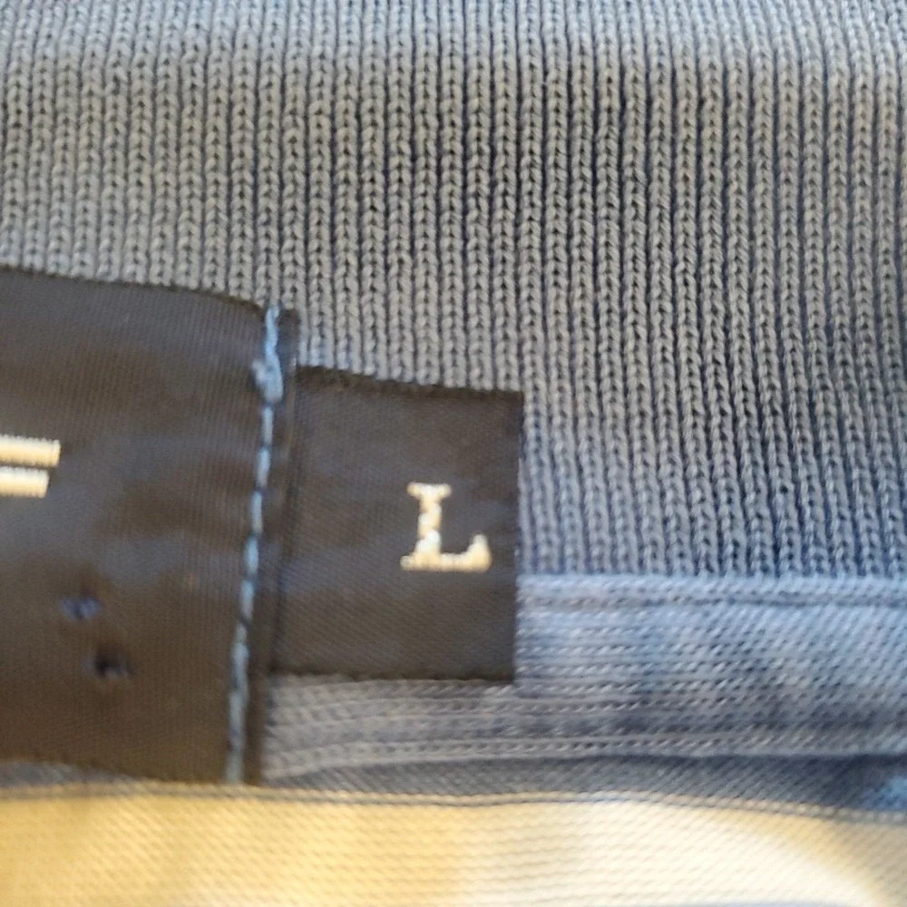 Polo‎ Golf Ralph Lauren Men's Large Golf 100% Cotton Striped Blue Polo